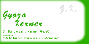 gyozo kerner business card